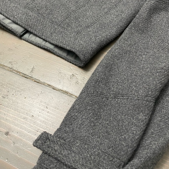 Moda International Moto-C Gray Wool Blend Jacket Woman Small - Picture 6 of 13